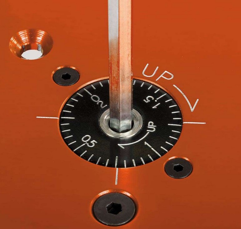 Router Table Accessories Elevator, for Router Table, Assembly complete with Insert Plate, UJK