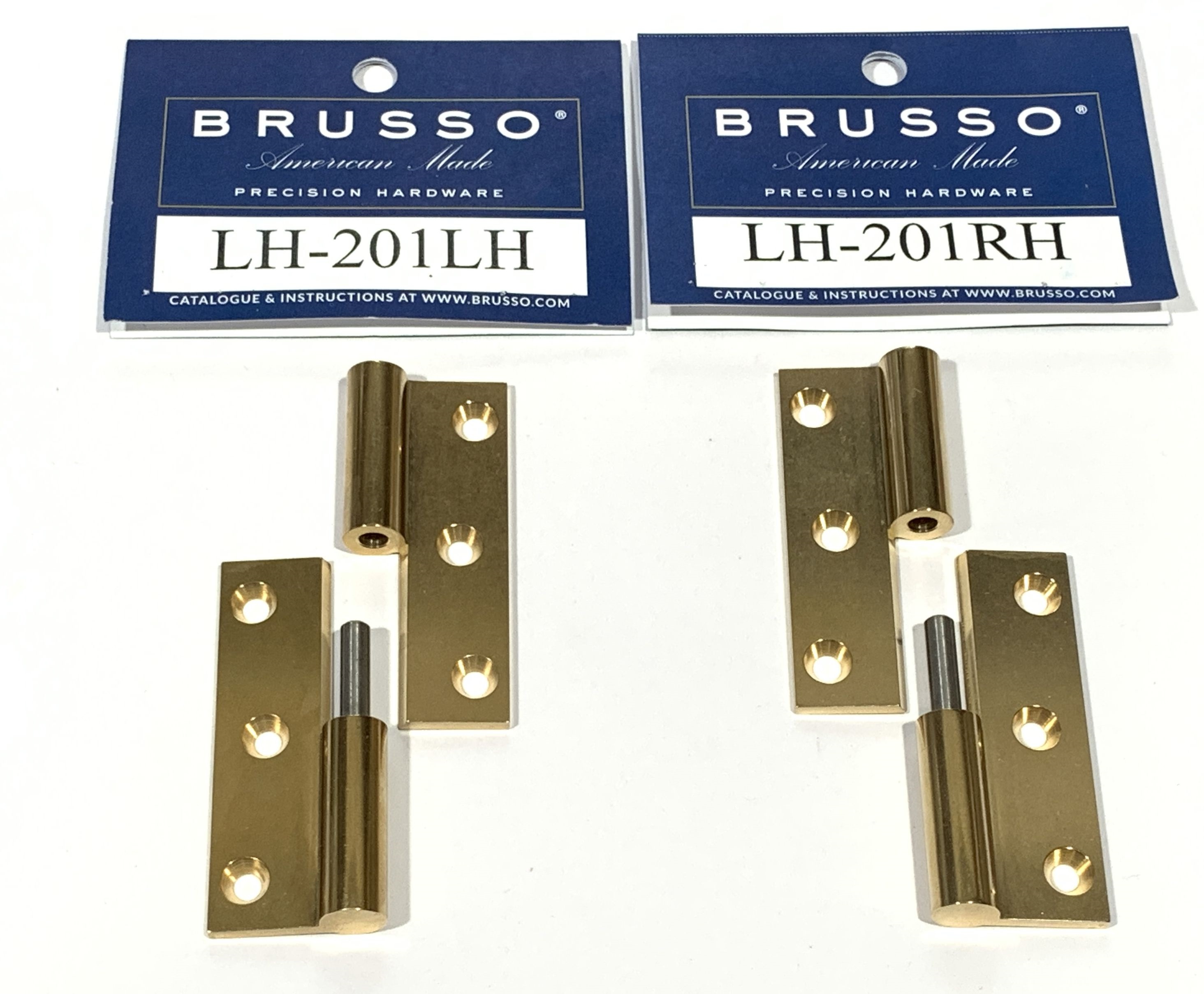 Brusso Small Brass Butt Hinge