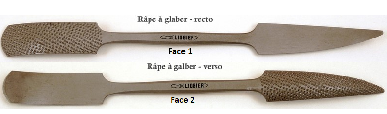 Rasp Plane - Liogier, producer of hand-stitched (hand-cut) rasps