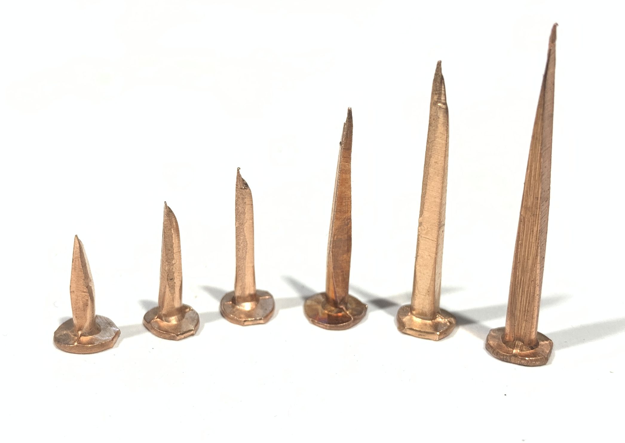 TacksCutCopper Tacks, Copper, Cut, 25mm, 500gms, Approx. 620 tacks