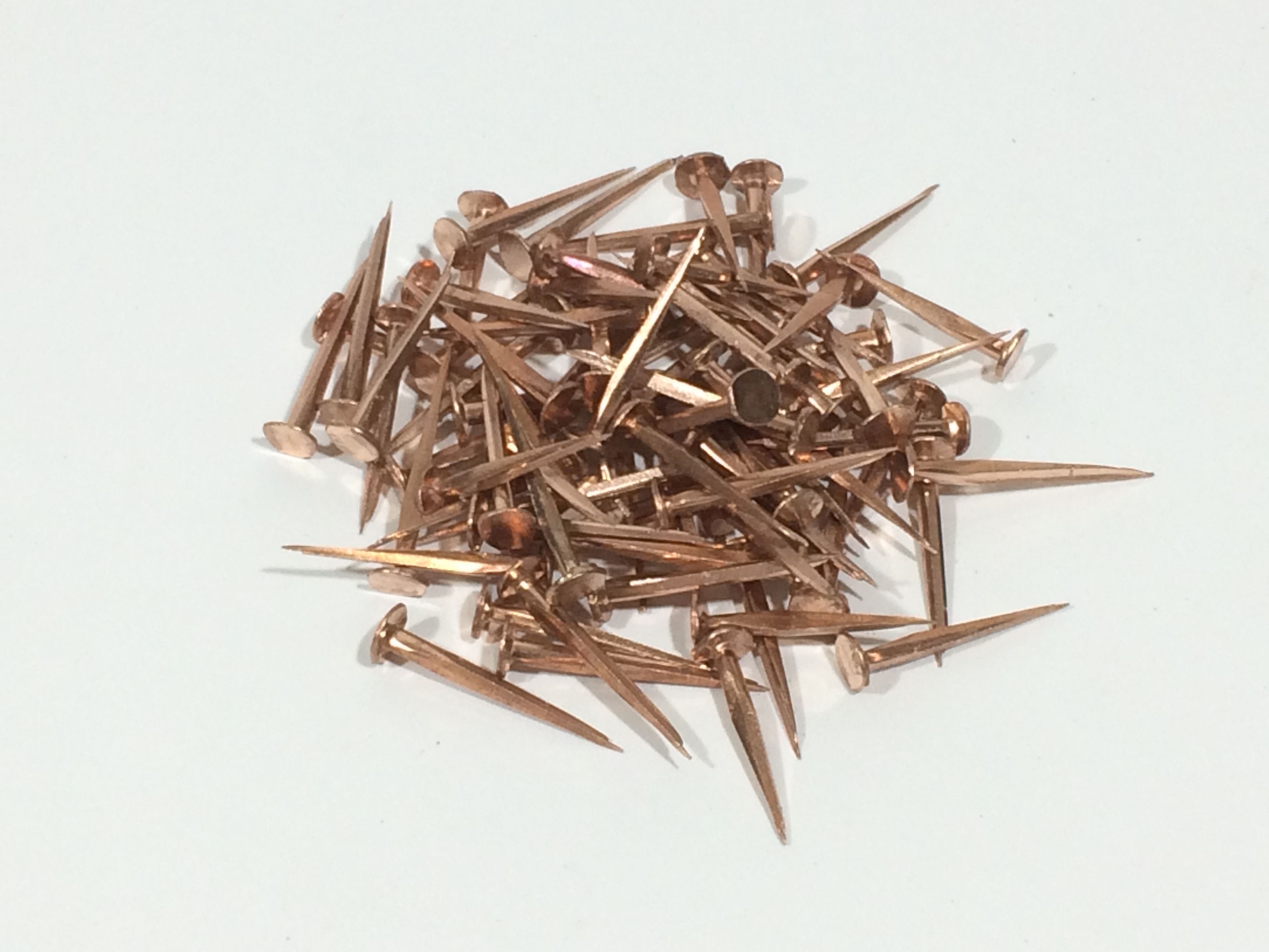 Brass & Copper Fasteners Tacks, Copper, Cut,