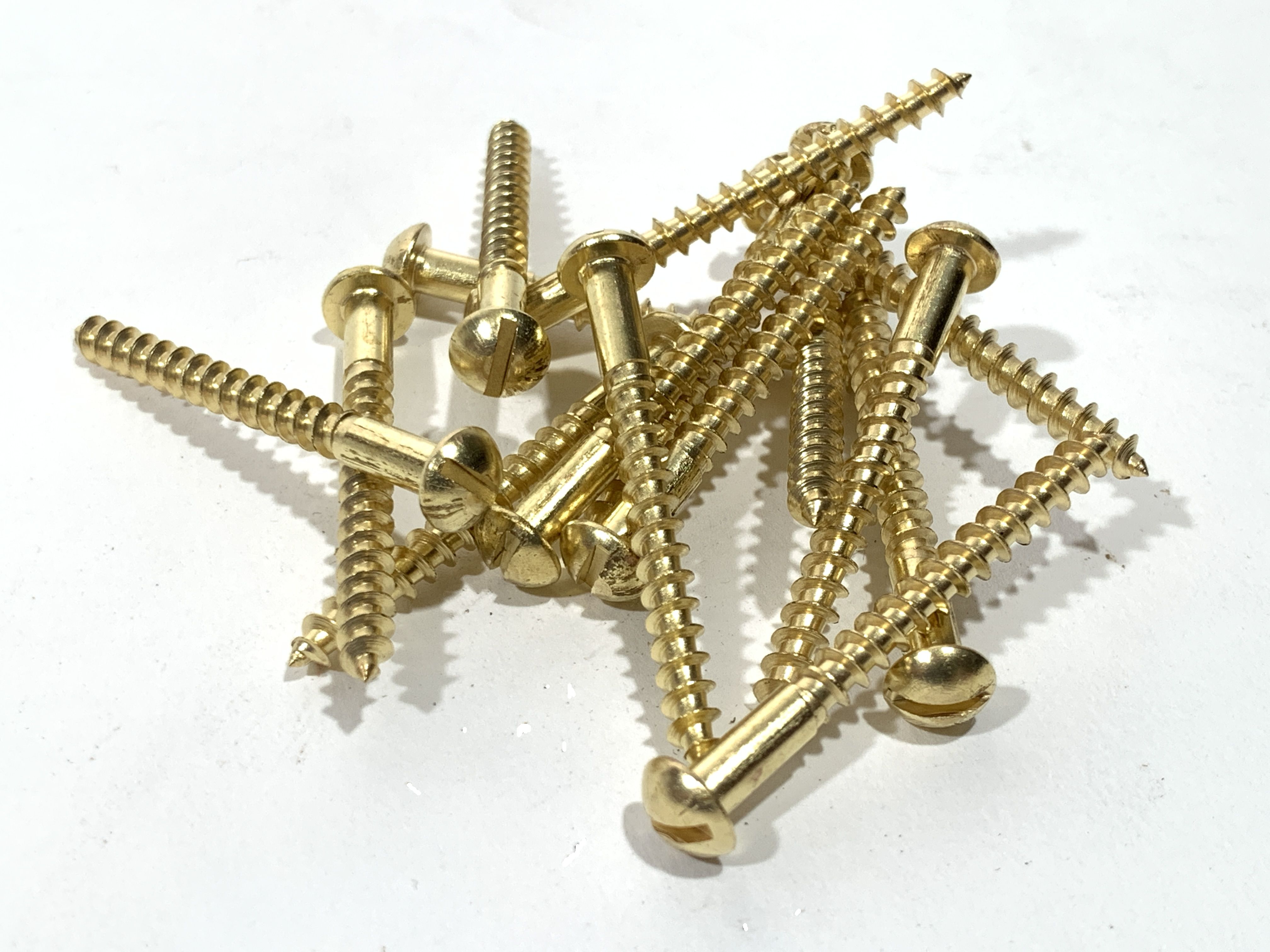 Wood Screws Round Head Woodscrew Round Slotted Head Solid Natural
