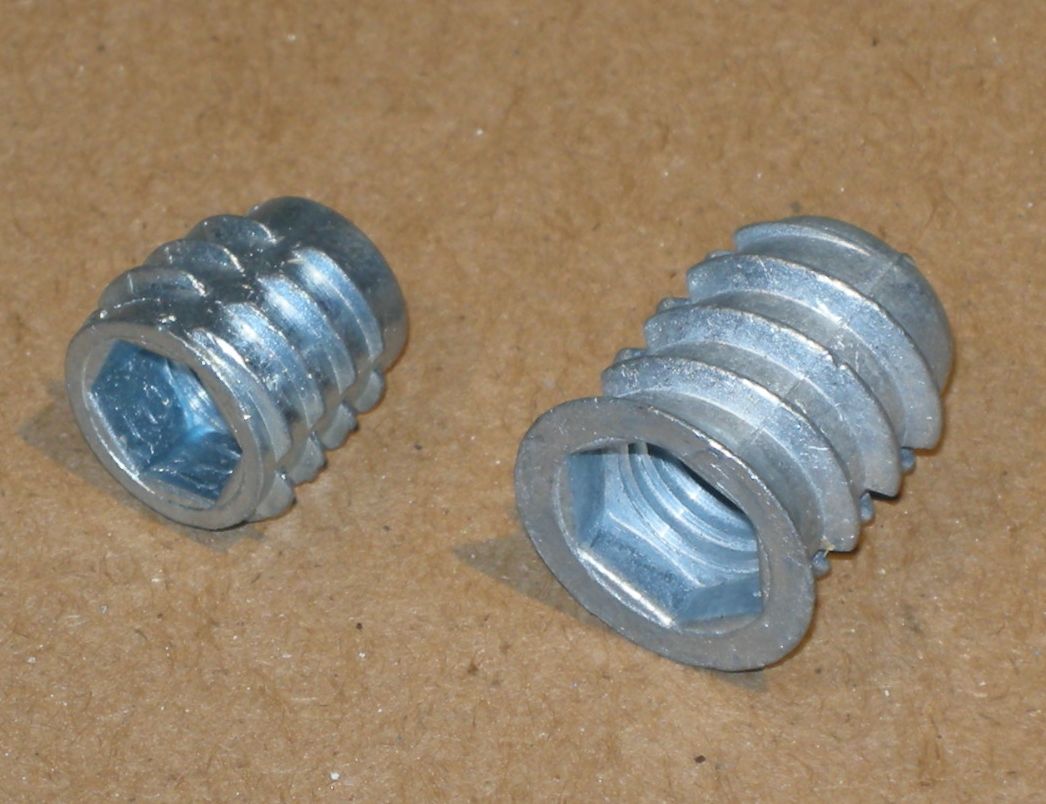 Threaded Inserts Insert, Threaded, Zinc Alloy, FLANGED, 5mm x 1.0mm