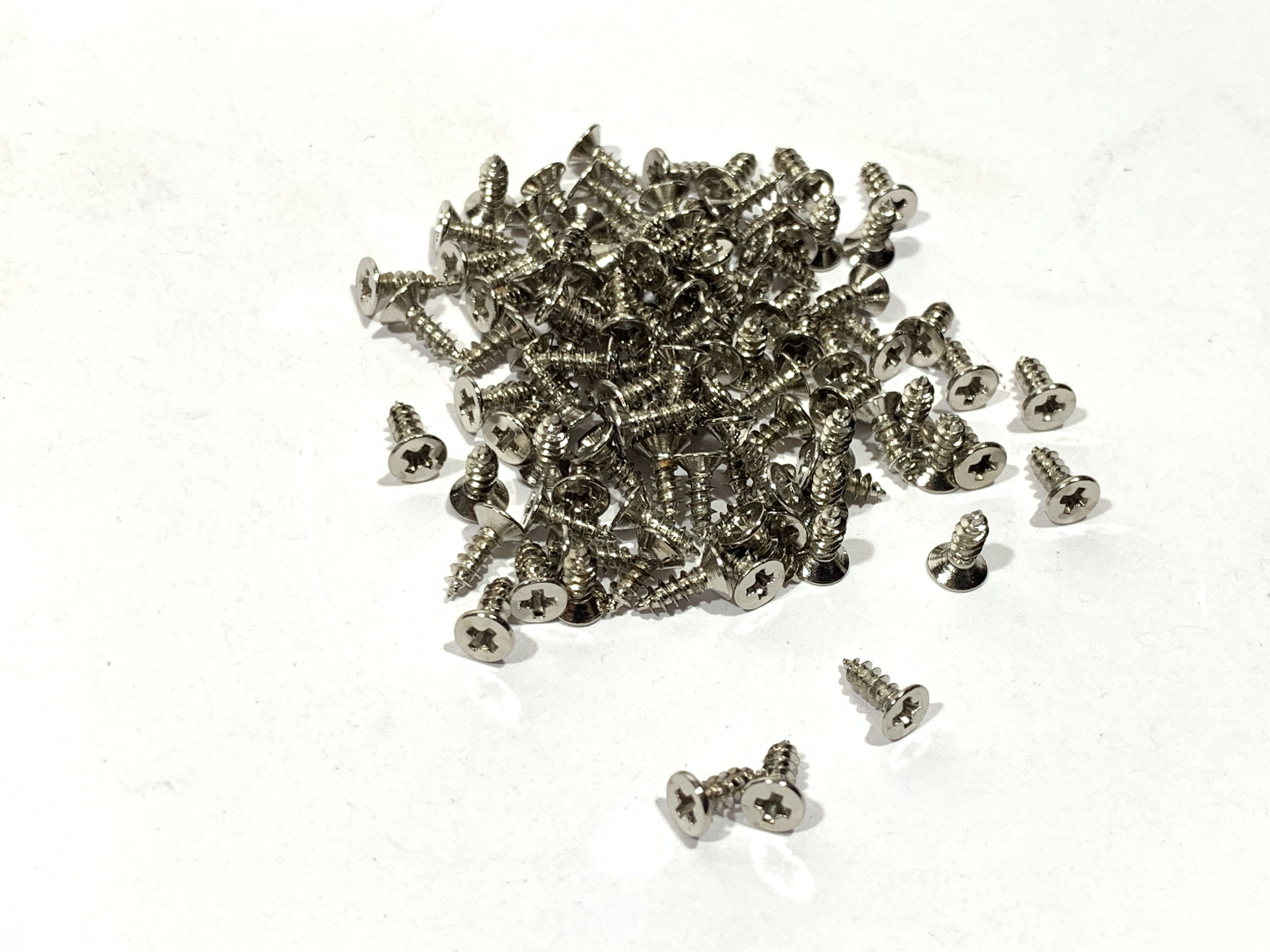 Screws, Nickel Plated Steel, Countersunk Flat Phillips Head, approx. 100 pcs_product h5230.jpg
