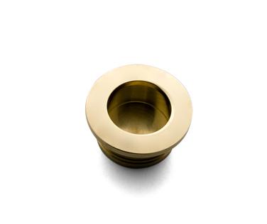 Pull, Recessed or Surface, Brass, 1 1/4 inches (31.75mm) diameter, each, #CP-125 h7042.jpg