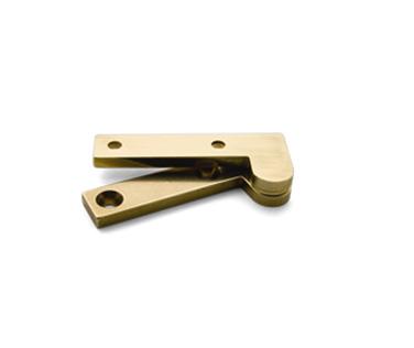 Hinge, Offset Pivot, Brass, 1 3/8 inch (33.34mm) x 5/16 inch (7.94mm) leaf, Pair, #L-23 h7060.jpg