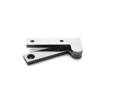Hinge, Offset Pivot, Stainless Steel, 1 3/8 inch (33.34mm) x 5/16 inch (7.94mm) leaf, Pair, #L-23S h7061.jpg