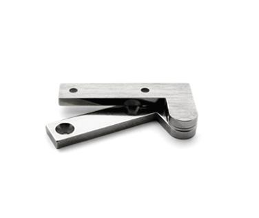 Hinge, Offset Pivot, Stainless Steel, Long Knuckle, 1 3/8 inch (44.45mm) x 5/16 inch (9.53mm) leaf, Pair, #L-39S h7065.jpg