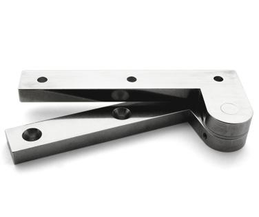 Hinge, Offset Pivot, Stainless Steel, 5 inch (127.00mm) x 2 inch (50.80mm) leaf, Pair, #L-19S h7071.jpg