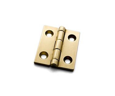 Hinge, Butt, Full Mortise, Brass, 1 1/4 inches (31.75mm) x 1 1/16 inches (26.99mm), Pair, #CB-303 h7131.jpg