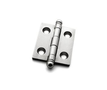 Hinge, Butt with Finial, Full Mortise, Stainless Steel, 1 1/4 inches (31.75mm) x 1 1/16 inches (31.75mm), Pair, #CB-303BS h7134.jpg