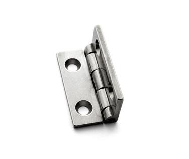Hinge, Butt, 95 degree Stopped, Stainless Steel, 1 1/4 inches (31.75mm) long x 5/8 inches (15.88mm) wide, Pair, #JB-103S h7185.jpg