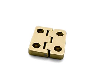 Hinge, Butt, 95 degree Stopped, Brass, 1 3/4 inches (31.75mm) long x 1 inch (25.40mm) wide, Pair, #JB-804 h7188.jpg