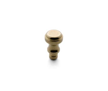 Knob, Brass, 7/16 inch (11.11mm) diameter, 3/8 inch (9.53mm) projection, with 3/16 inch (4.76mm) pin, Each, #MC-428 h7262.jpg