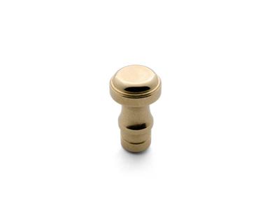 Knob, Brass, 9/16 inch (14.29mm) diameter, 1/2 inch (12.70mm) projection, with 5/16 inch (7.94mm) pin, Each, #MC-432 h7264.jpg