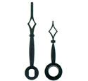 Hands, Hour & Minute Set, for Quartz Clock Movement, Minute hand - mount hole to tip 35mm, for 50mm to 80mm DIALS, GOLD, Type p4043.jpg