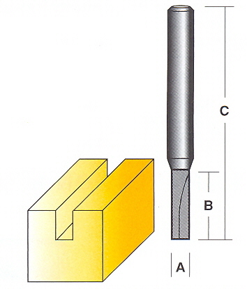 Bit, Router, Straight, Solid Carbide, Single Flute, Long Series, 1/4 inch Shank r0020.jpg