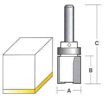 Bit, Router, Trimmer, TCT, Inverted Flush Trim, Dual Flute r0278.jpg