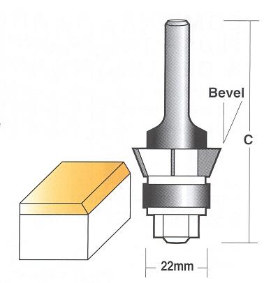 Bit, Router, Trimmer, Laminate, Assembly on an arbor, TCT, 4 Flute, 22mm Bottom Bearing r0294.jpg