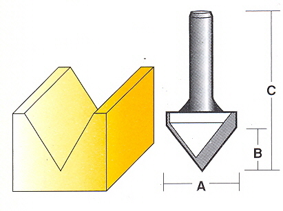 Bit, Router, Face Moulding, Vee, TCT, Dual Flute, 60 deg. r0378.jpg