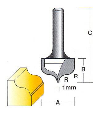 Bit, Router, Face Forming, TCT, Dual Flute, Ogee, Fine Point r0499.jpg