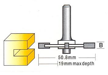 Bit, Router, Slotting Cutter Assembly, No Bearing, TCT, 4 flute, 50.8mm diam, r3580.jpg