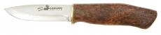 Knife, Fixed Blade, Nordic Hunting, Stainless, HRC 57, with Leather Sheath, Blade 95 x 3 mm, Overall 215mm, 85 gms,   #709097
