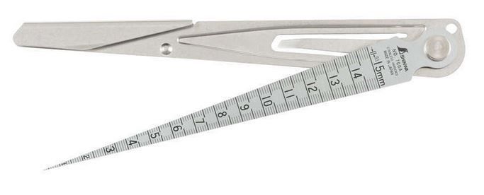 Shinwa Japan Gauge Taper Shinwa 1.0 15mm in 1 10mm Steps