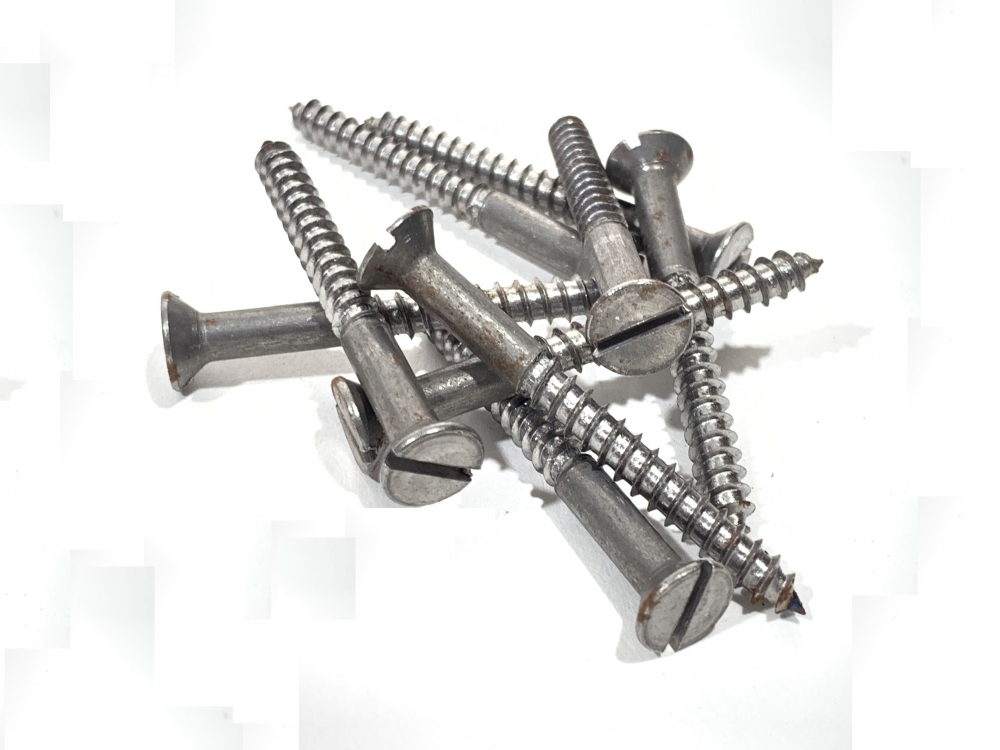 Old School Steel Wood Screws